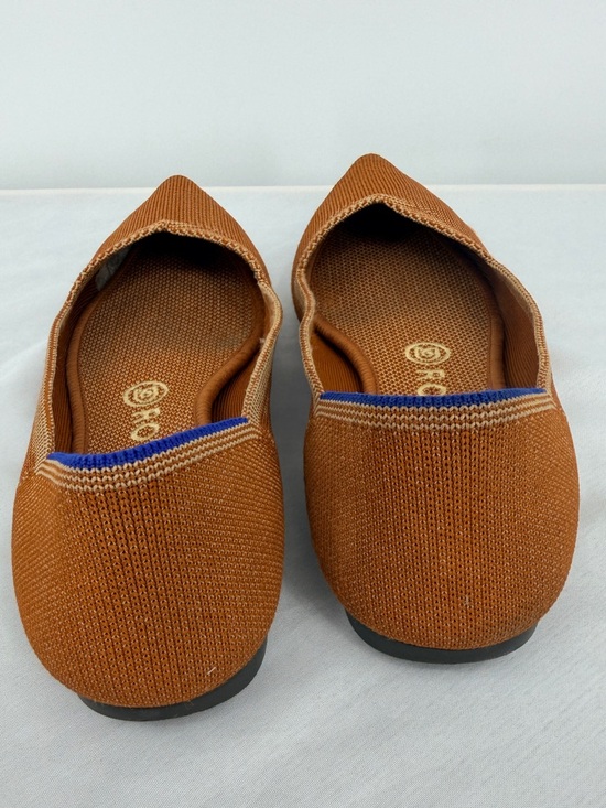 Rothy’s Pointed Toe Knit Flats Rust Orange Women’s 7.5 - Picture 7 of 10